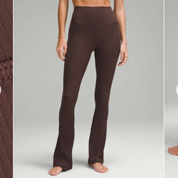 LULULEMON Align High-Rise Ribbed Mini-Flared Pant- 8 - Picture 2 of 7